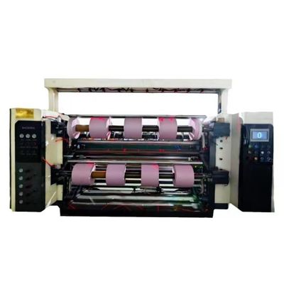 PLC制御 5 KW リウインディングと切断機械 460mm 巻き直径 20g-300g 切断