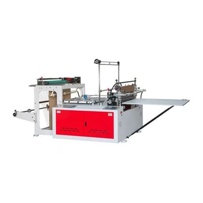 底密封,熱密封,冷切りプラスチック スーパーマーケット ショッピングバッグを作る機械,フラットバッグを作る機械