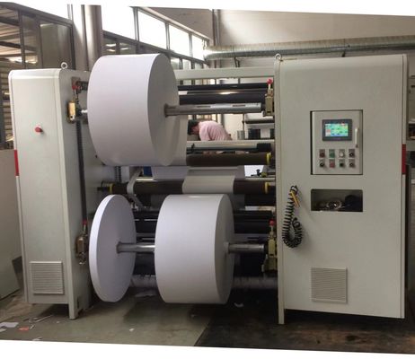 銅板紙を高速で切断し,回転する機械,切断速度350m/min