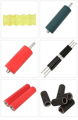 製造 者 たち は,様々な 印刷 用 ニトリル EPDM ゴム ローラー を 仕立て て くる