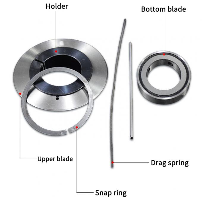 高精度回転切断刃 PVCエッジ刃 回転切断刃 切断機 紙パイプ 接着テープ 切断機刃 16